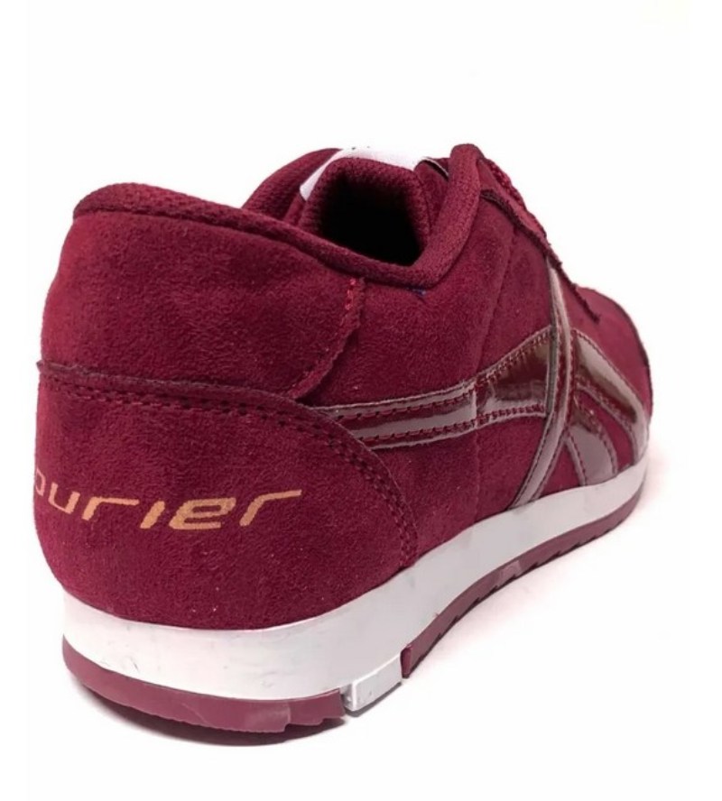 Tenis De Mujer Vino Tinto Urbanos De Moda LAS CUATAS.