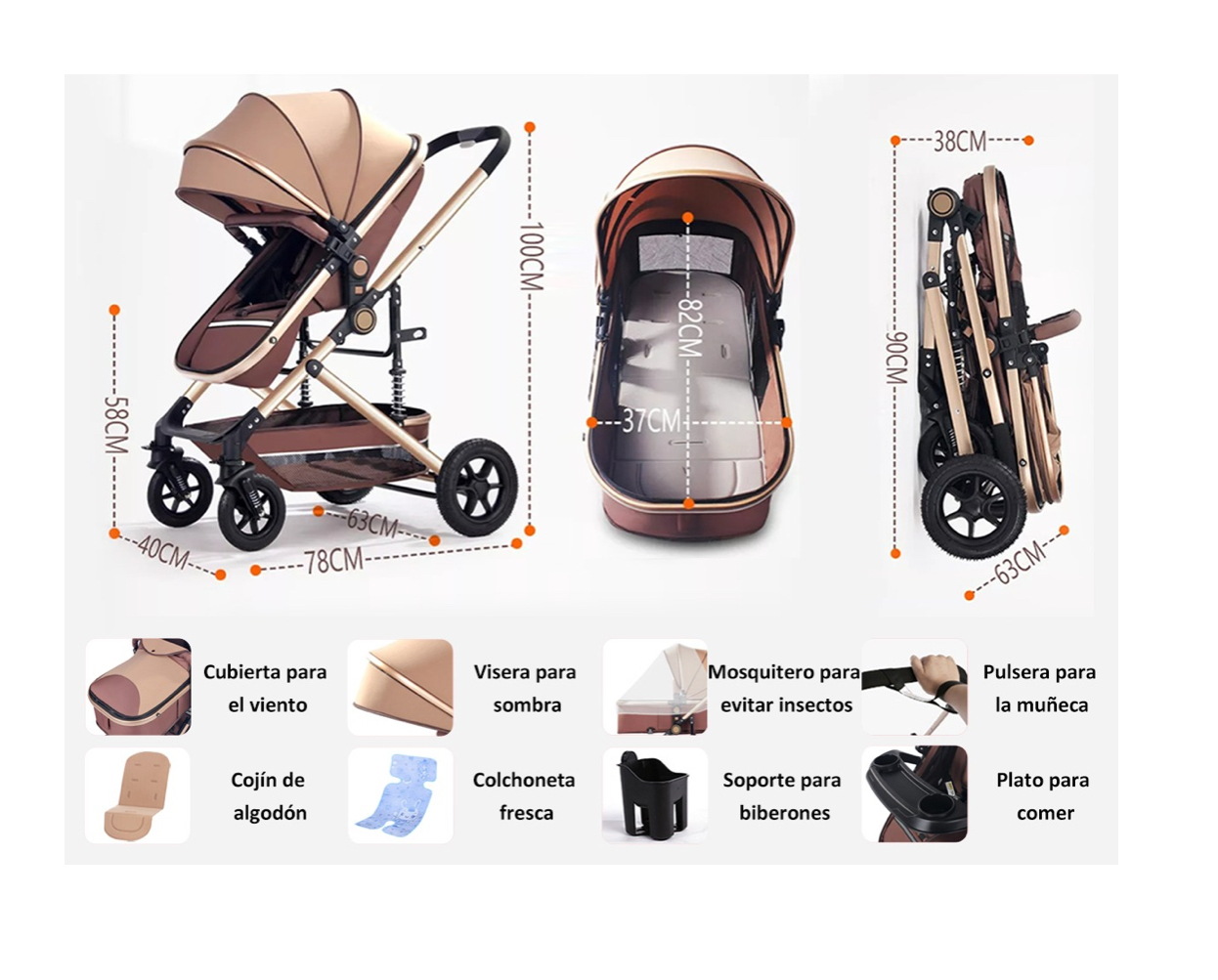 Carreola Para Bebés Con Portabebe.