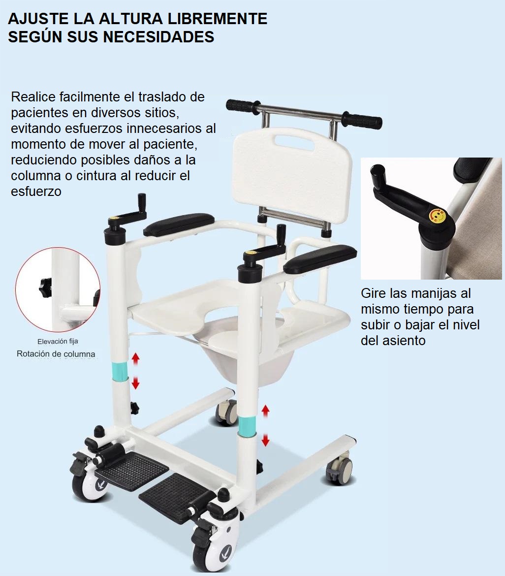 Silla de Transferencia para pacientes en cama.