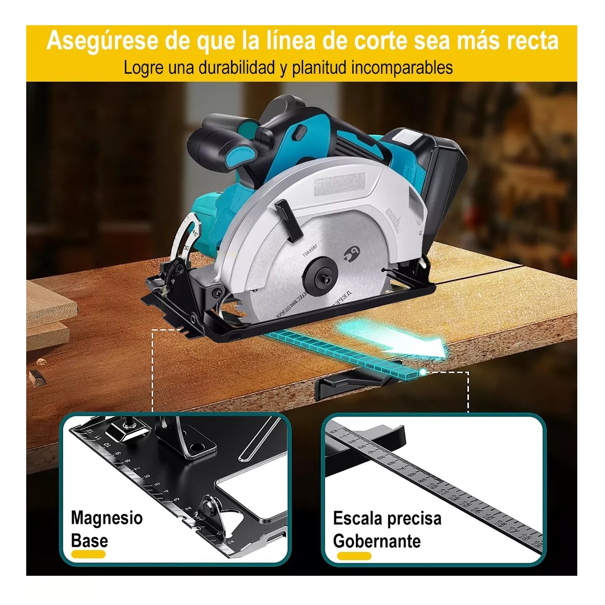 Sierra Circular Eléctrica Profesional 2680w 4.0ah