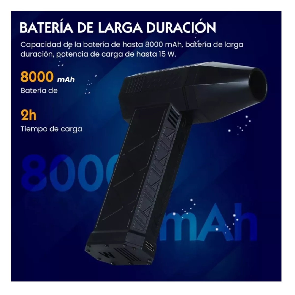 Sopladora Ventilador Turbo Mini Jet De 130000 Rpm 52 M/s