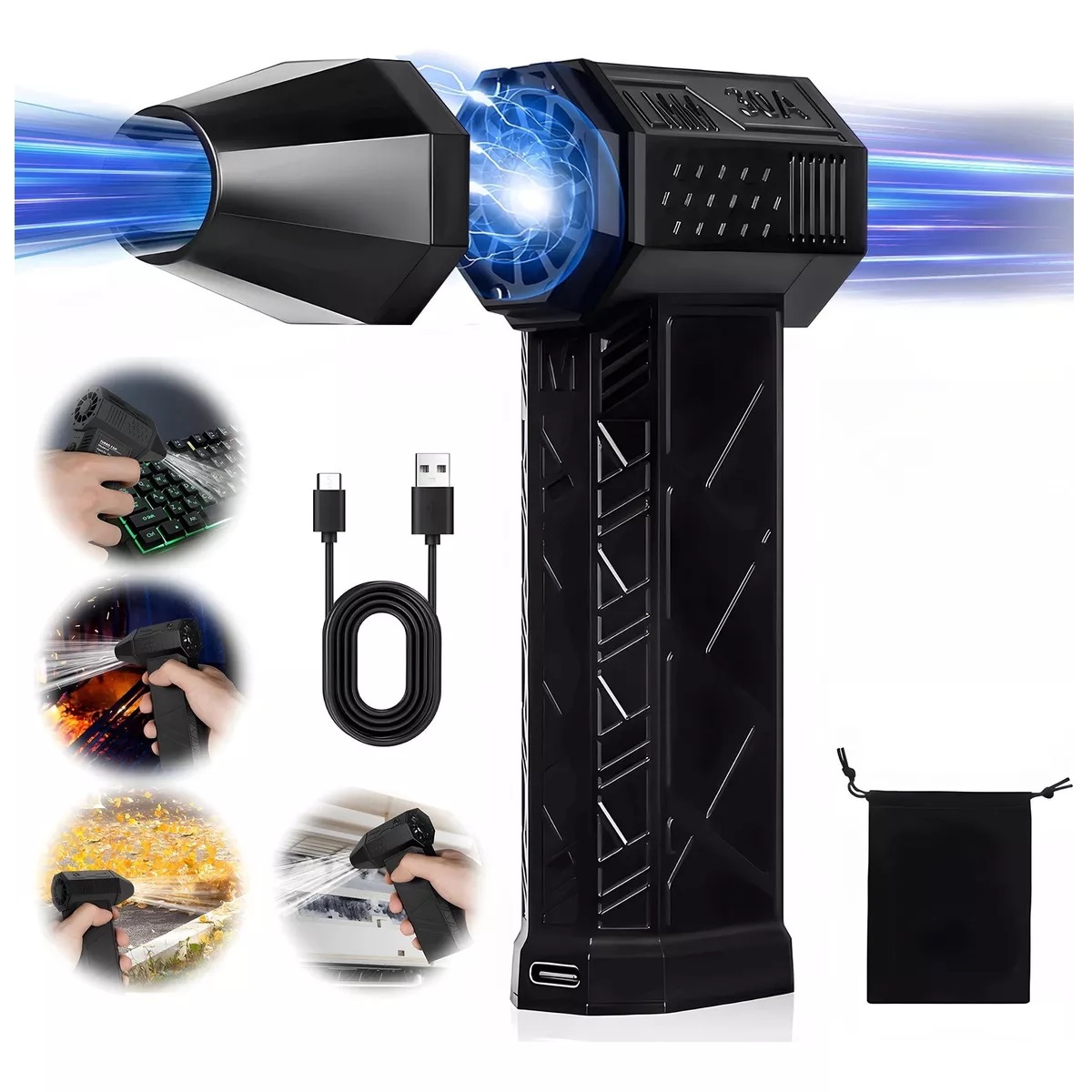 Sopladora Ventilador Turbo Mini Jet De 130000 Rpm 52 M/s