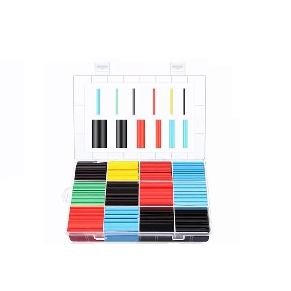 Set 800 Pcs 12 Tamaños De Tubo Termoretractil Termofil Con Caja