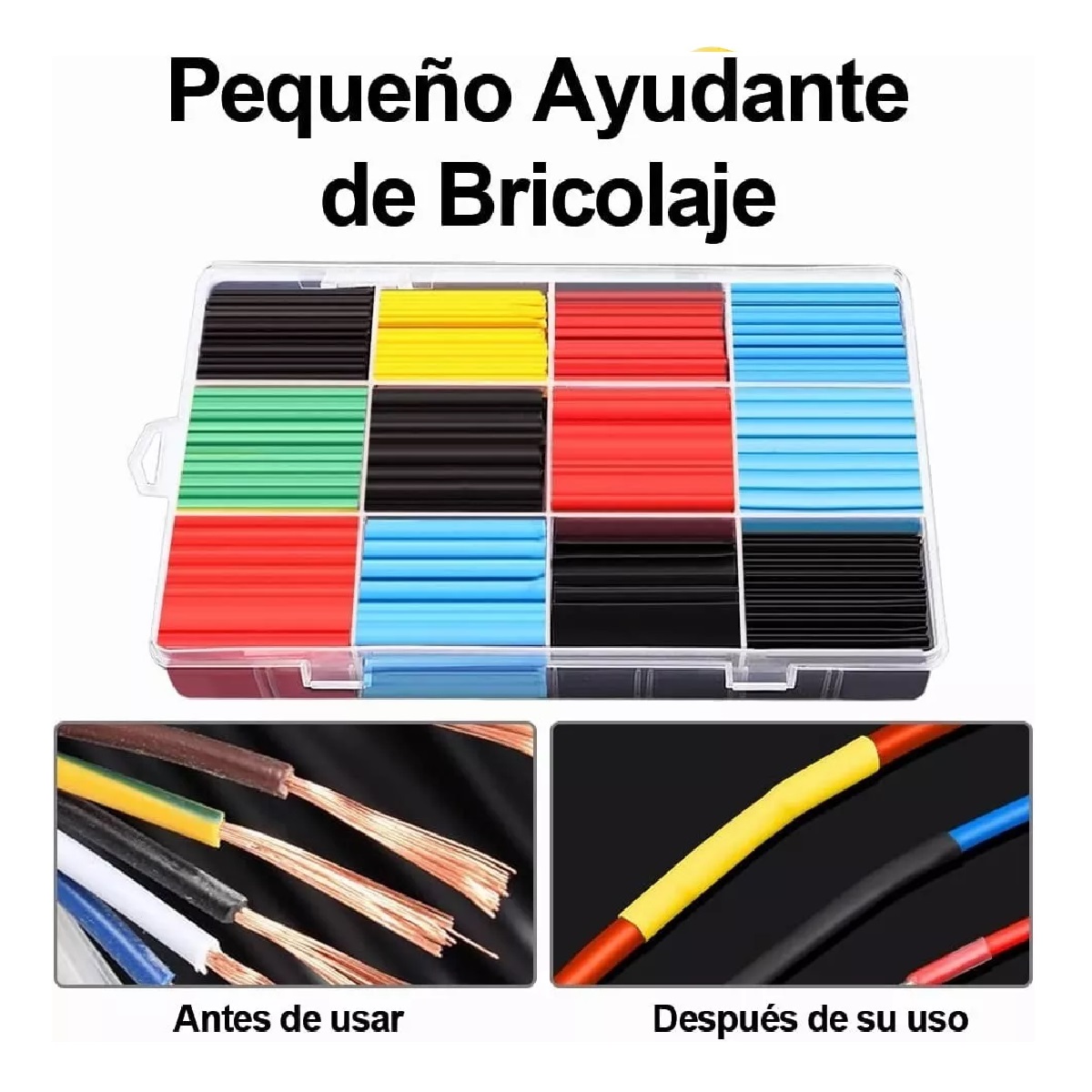Termofit Tubos Termorretráctiles Empalme 12 Tamaños 750 Piezas