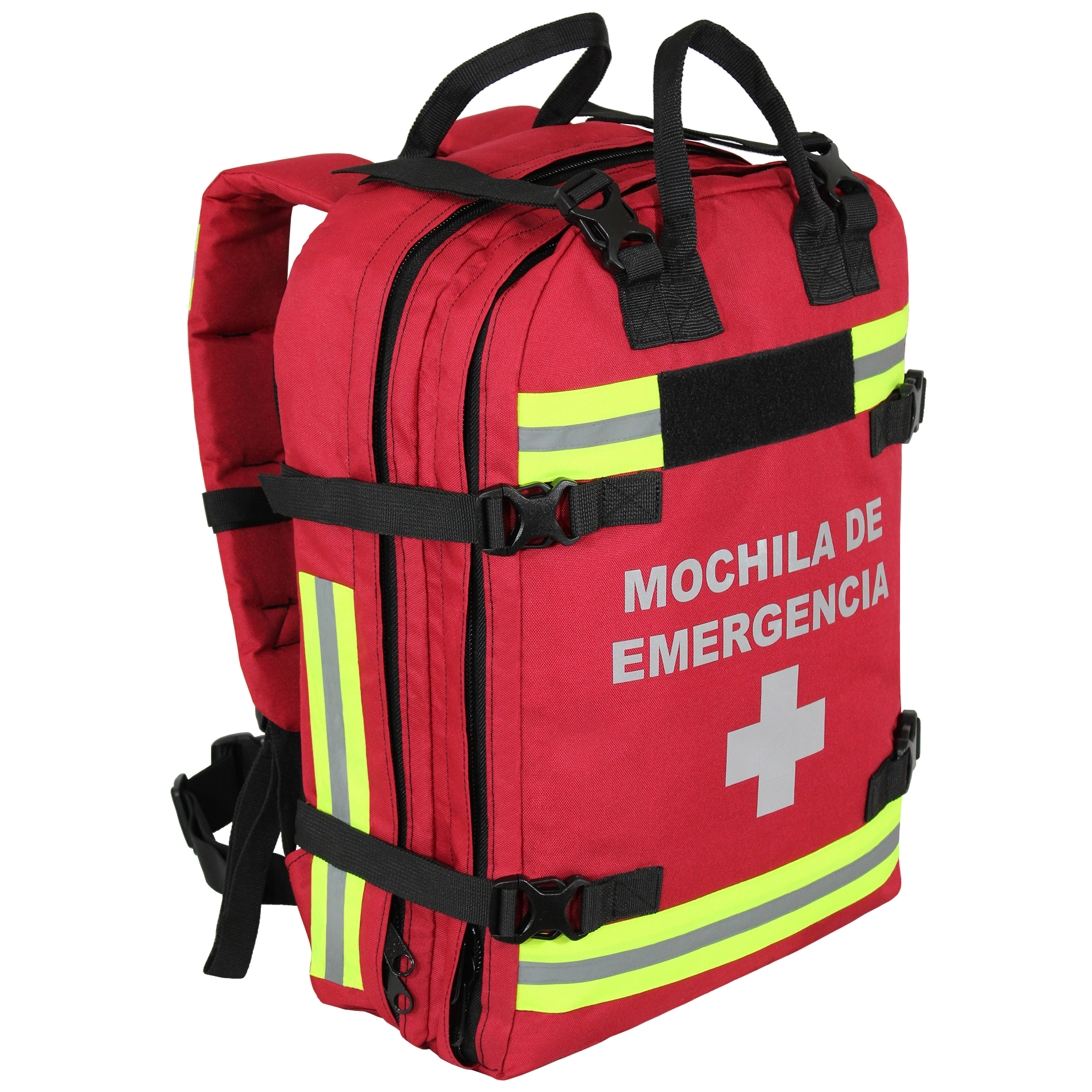 Mochila de Emergencias Botiquín Primeros Auxilios | Paramédico, Deportivo, Hogar, Oficina, Escuela | Color Rojo con Negro | Artical 5