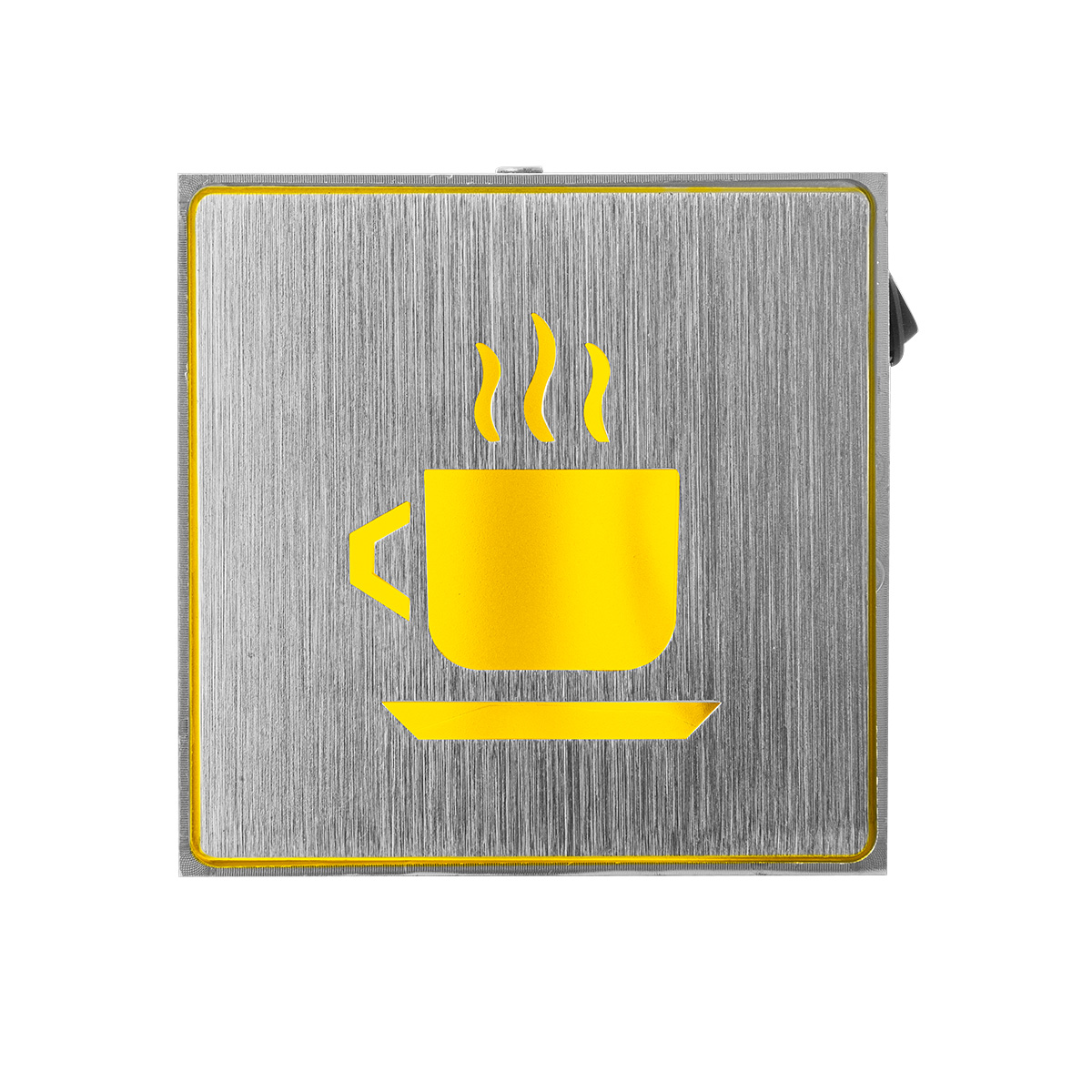 Anuncio Luminoso Color Amarillo Taza De Café Mtl-3006.