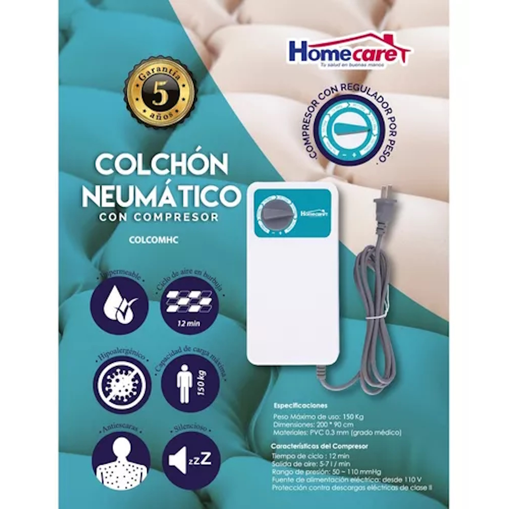 Colchon Neumatico Material Pvc C/compresor Homecare.