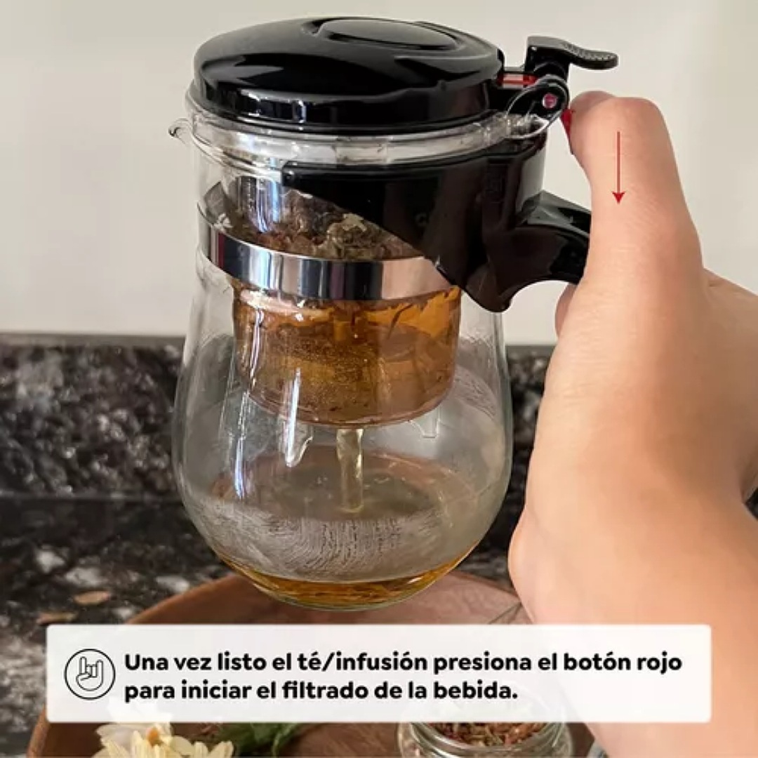 Tetera Mágica Vidrio Infusiones Té