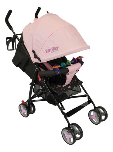 Carriola De Bastón Plegable Para Bebé Kool Baby Car-104 Color Rosa.