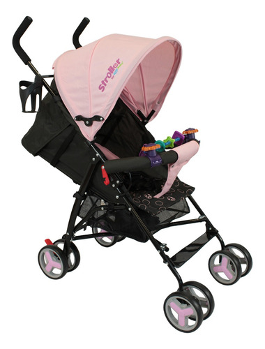 Carriola De Bastón Plegable Para Bebé Kool Baby Car-104 Color Rosa.