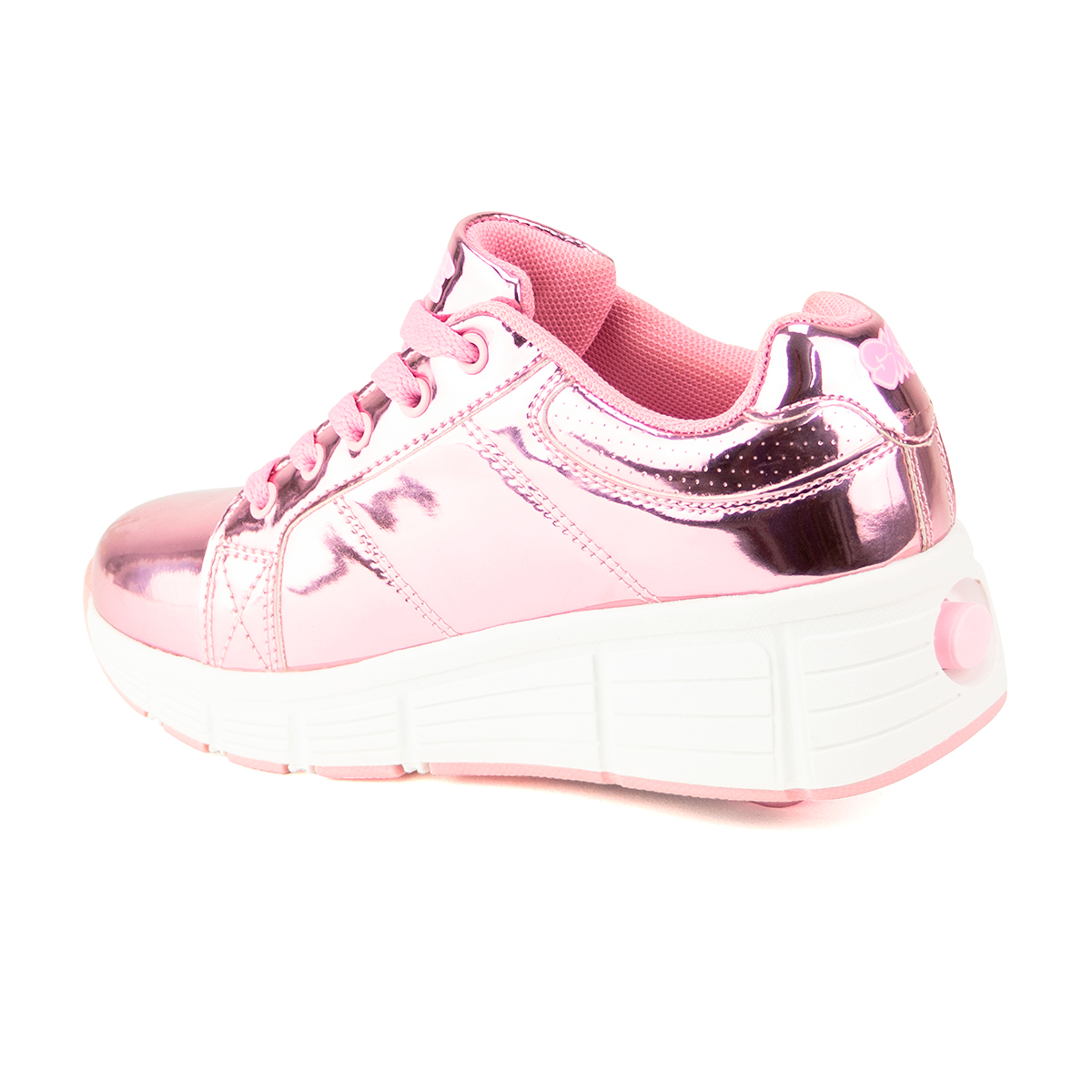 Tenis Patín Para Niña Speed Rollers Rosa de Charol.