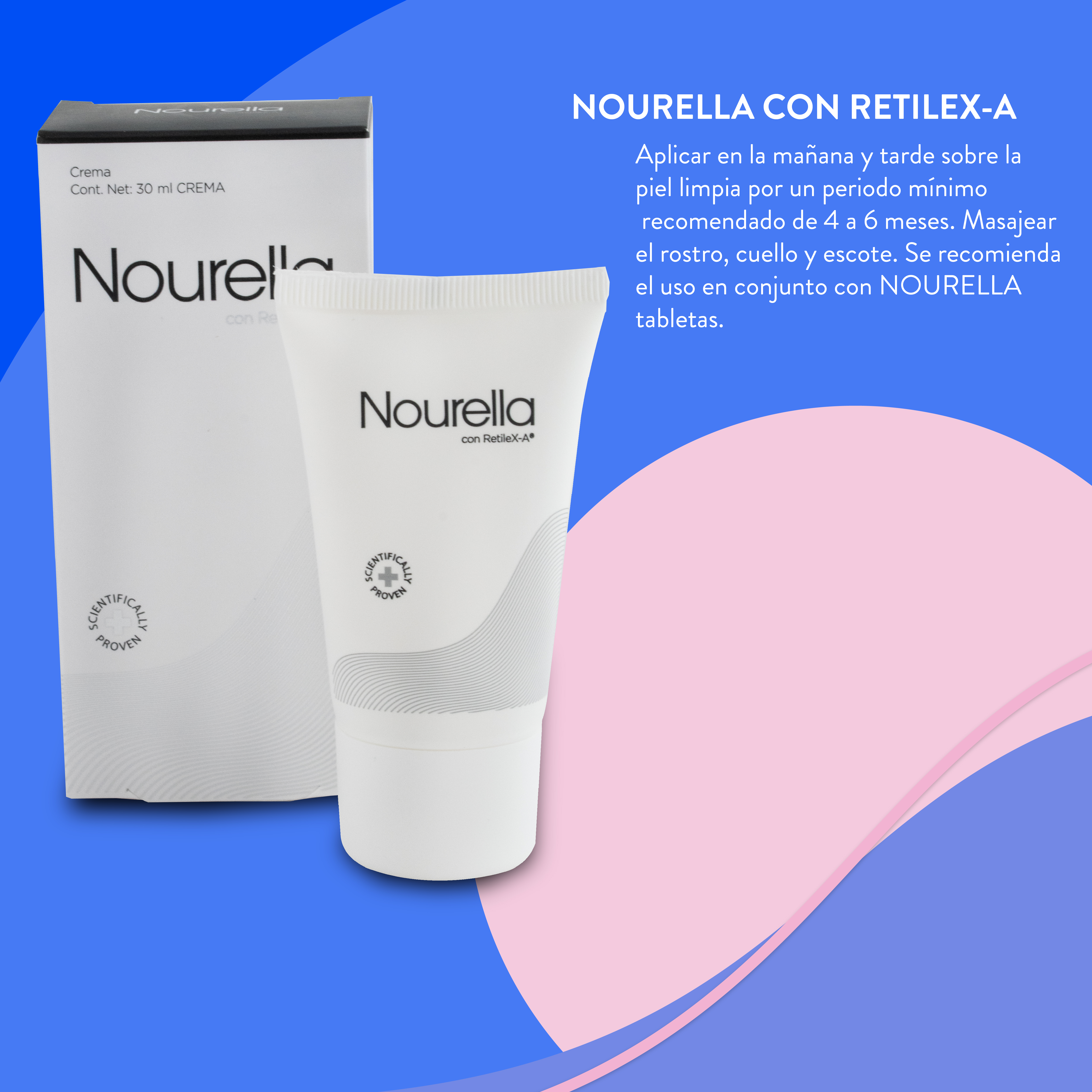 Tratamiento Rejuvenecedor Nourella Crema Retile X-A 30ml + Tabletas Vercilex 60 tabs 