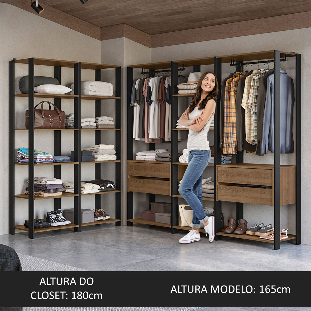Ropero Closet Organizador Abierto Modular Madesa Valencia.