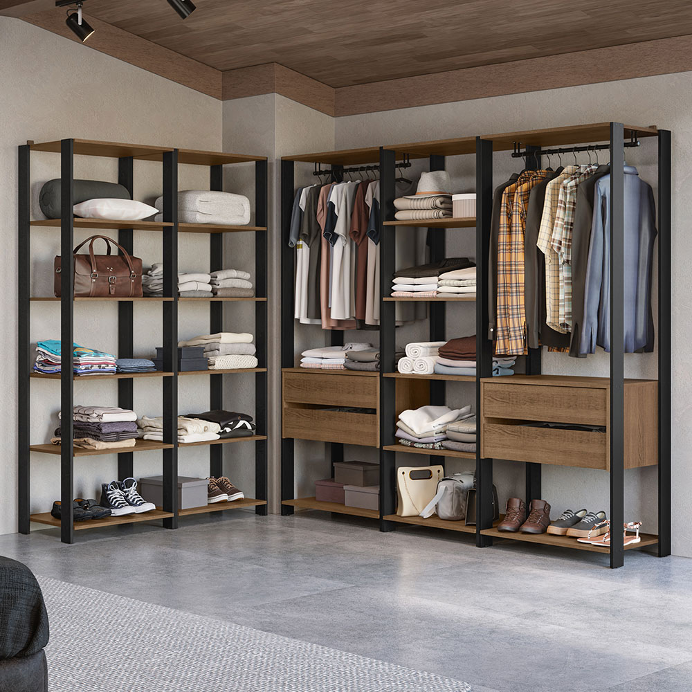Ropero Closet Organizador Abierto Modular Madesa Valencia.