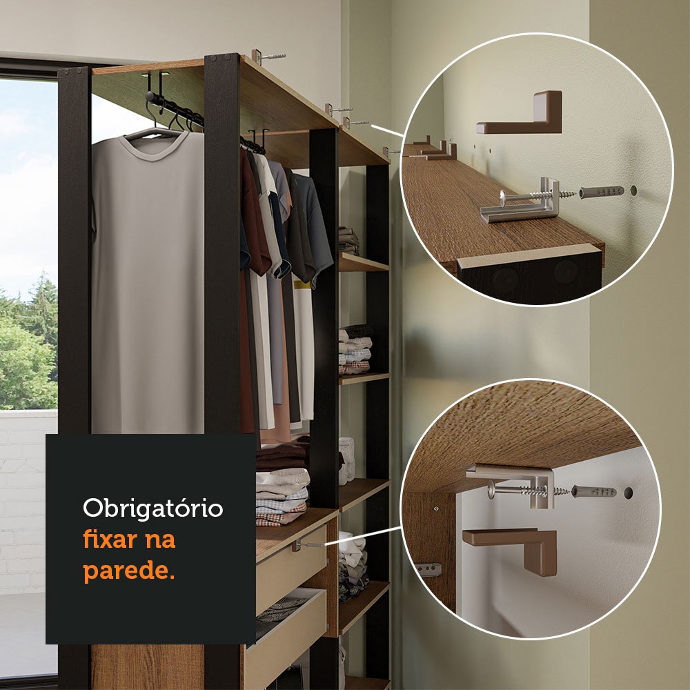 Ropero Closet Organizador Abierto Modular Madesa Valencia.