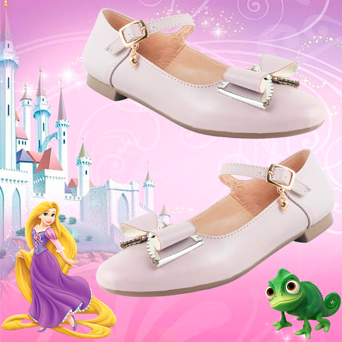 Zapatos Niñas Princesa Rapunzel Flats Moda Cómodas 9426-l.