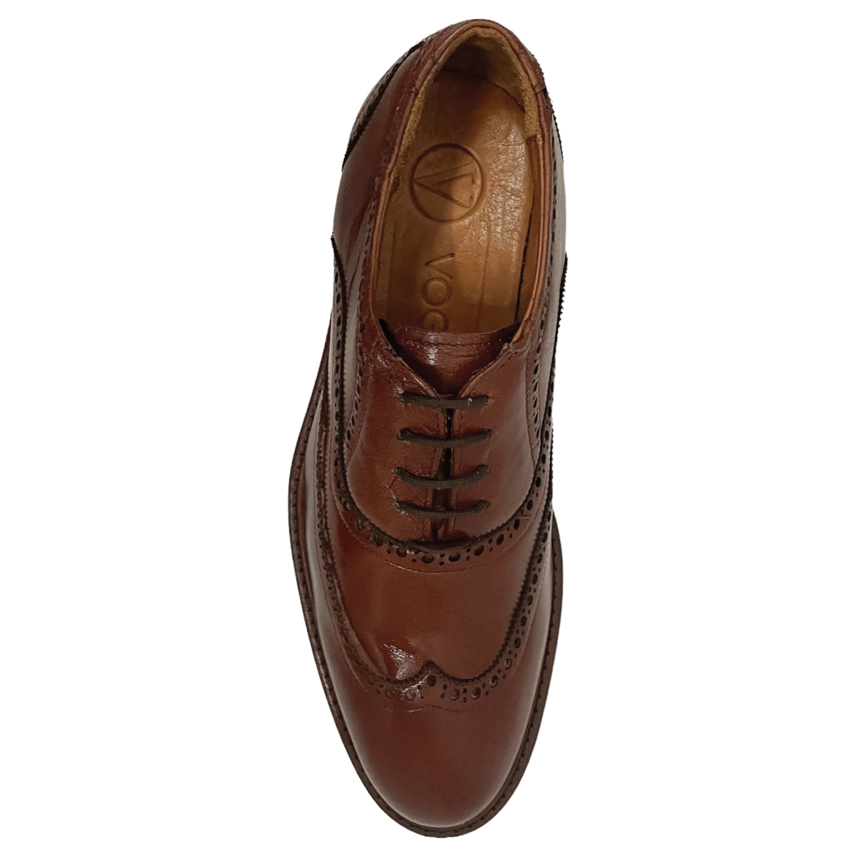 Zapatos De Vestir Bostoniano Hombre Vino Vogatti Piel Cómodo.