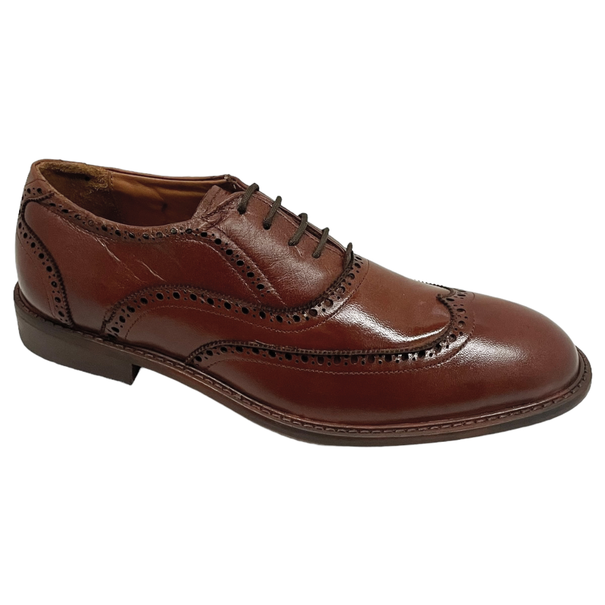 Zapatos De Vestir Bostoniano Hombre Vino Vogatti Piel Cómodo.