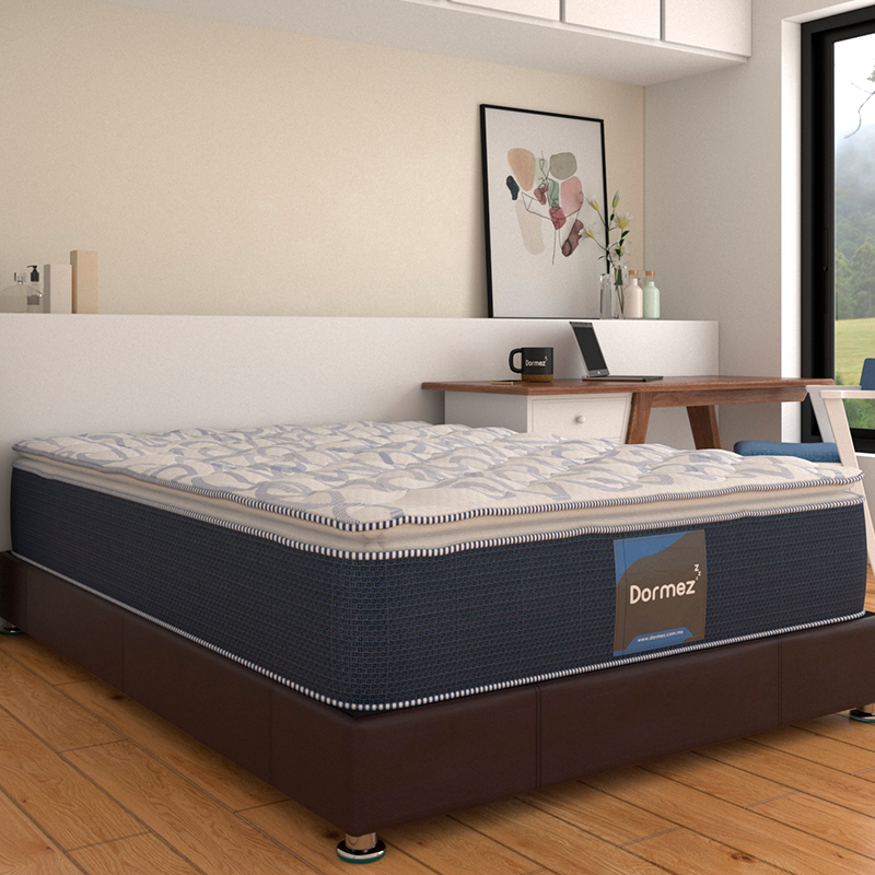 Colchón y Box Matrimonial Dormez Silc Black Confort ¨SUPER OFERTA¨.