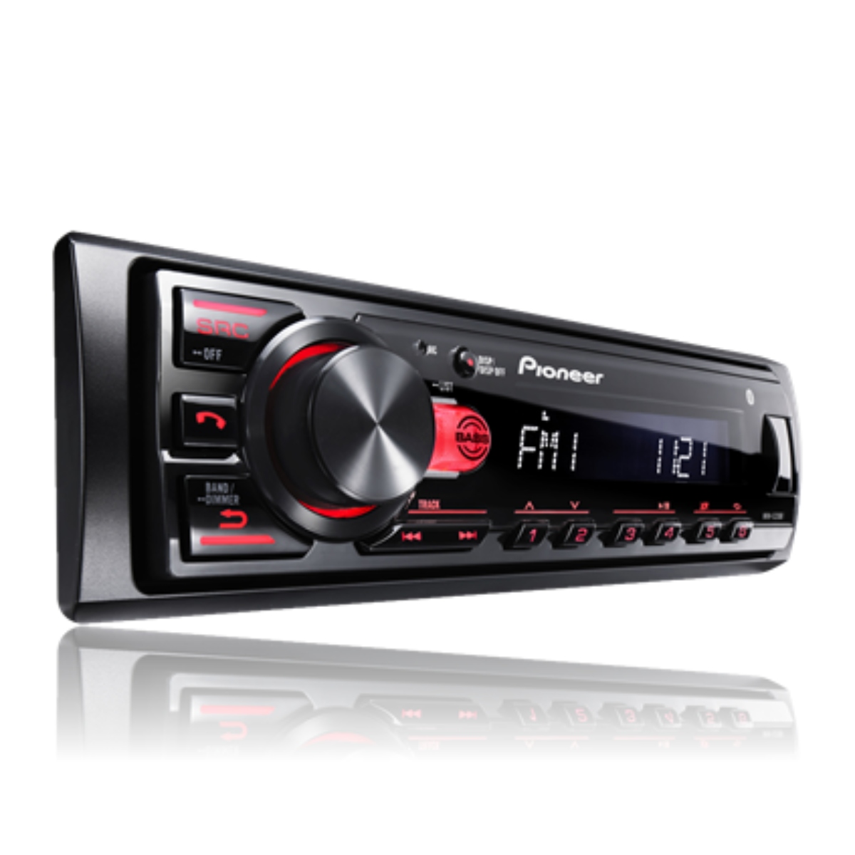 Autoestéreo Pioneer MVH-S235BT USB / Bluetooth Luz Roja/Blanca ALBY4.