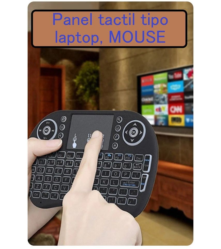 Mini Teclado Pc Inalambrico Bluetooth Touchpad Iluminado gamer consola tv box smart tv pantalla led.