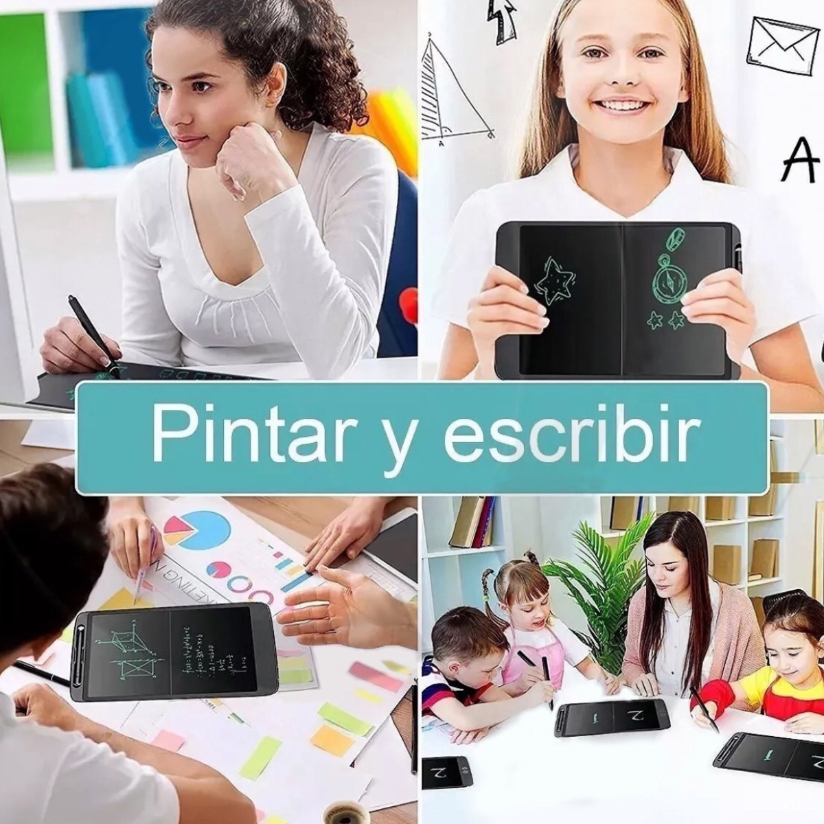 Pizarron Magico Pato Lcd 16 Pulgadas Dibujo Escritura Tablet Patito 32cm.