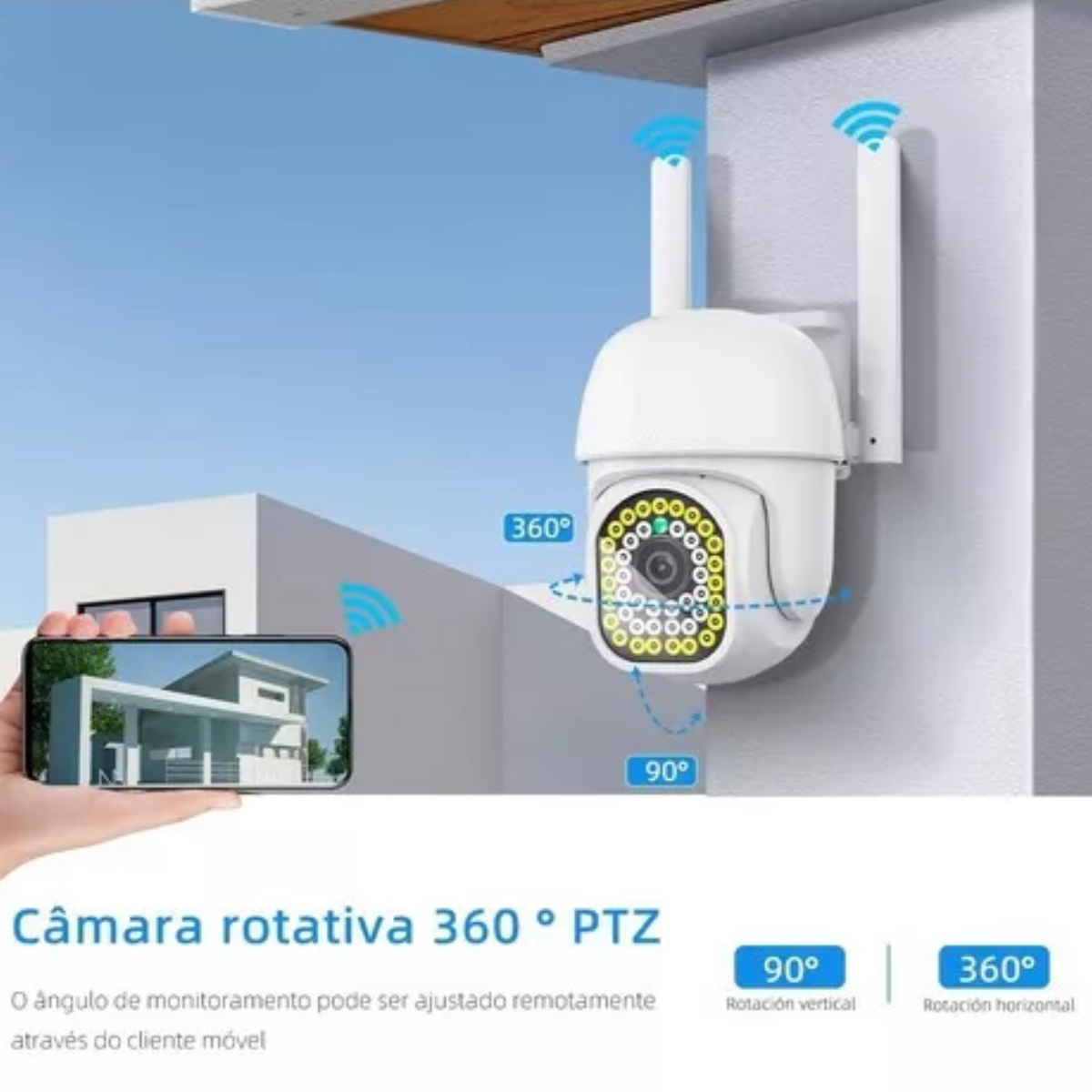Cámaras De Seguridad Vigilancia Exterior Wifi Inalambricas QIGO Q43