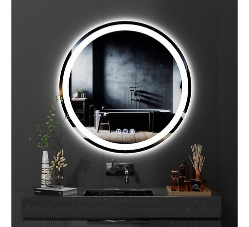 Inducción Human Espejo Led Baño Touch 3 Modo Con Antivaho.