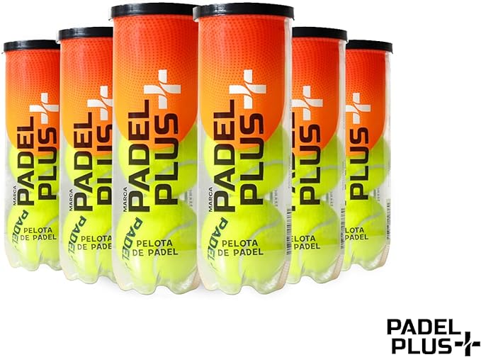 A  Padel Plus + Bote De Pelotas De Padel Rapidas De Larga Duracion Presurizadas Alta Calidad (3 Pelotas).