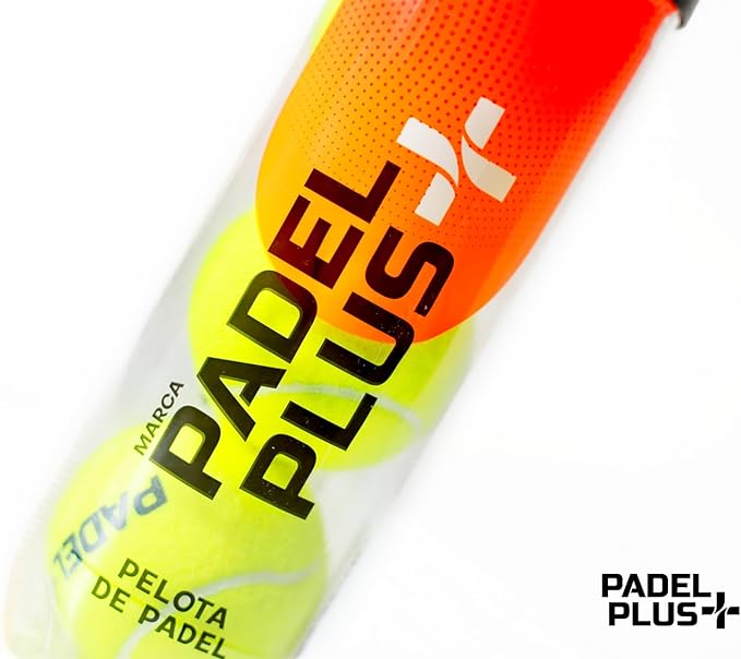 A  Padel Plus + Bote De Pelotas De Padel Rapidas De Larga Duracion Presurizadas Alta Calidad (3 Pelotas).