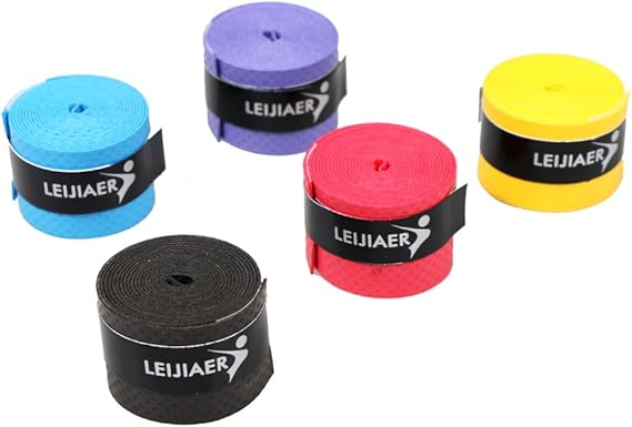 A Tomshin Sobregrips para Raqueta de Tenis, 5 uds., Cinta Antideslizante para el Sudor, envolturas para Raqueta de bádminton, Agarre para caña de Pescar, Banda para el Sudor.