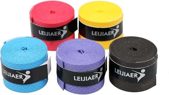 A Tomshin Sobregrips para Raqueta de Tenis, 5 uds., Cinta Antideslizante para el Sudor, envolturas para Raqueta de bádminton, Agarre para caña de Pescar, Banda para el Sudor.
