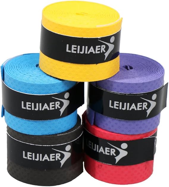 A Tomshin Sobregrips para Raqueta de Tenis, 5 uds., Cinta Antideslizante para el Sudor, envolturas para Raqueta de bádminton, Agarre para caña de Pescar, Banda para el Sudor.