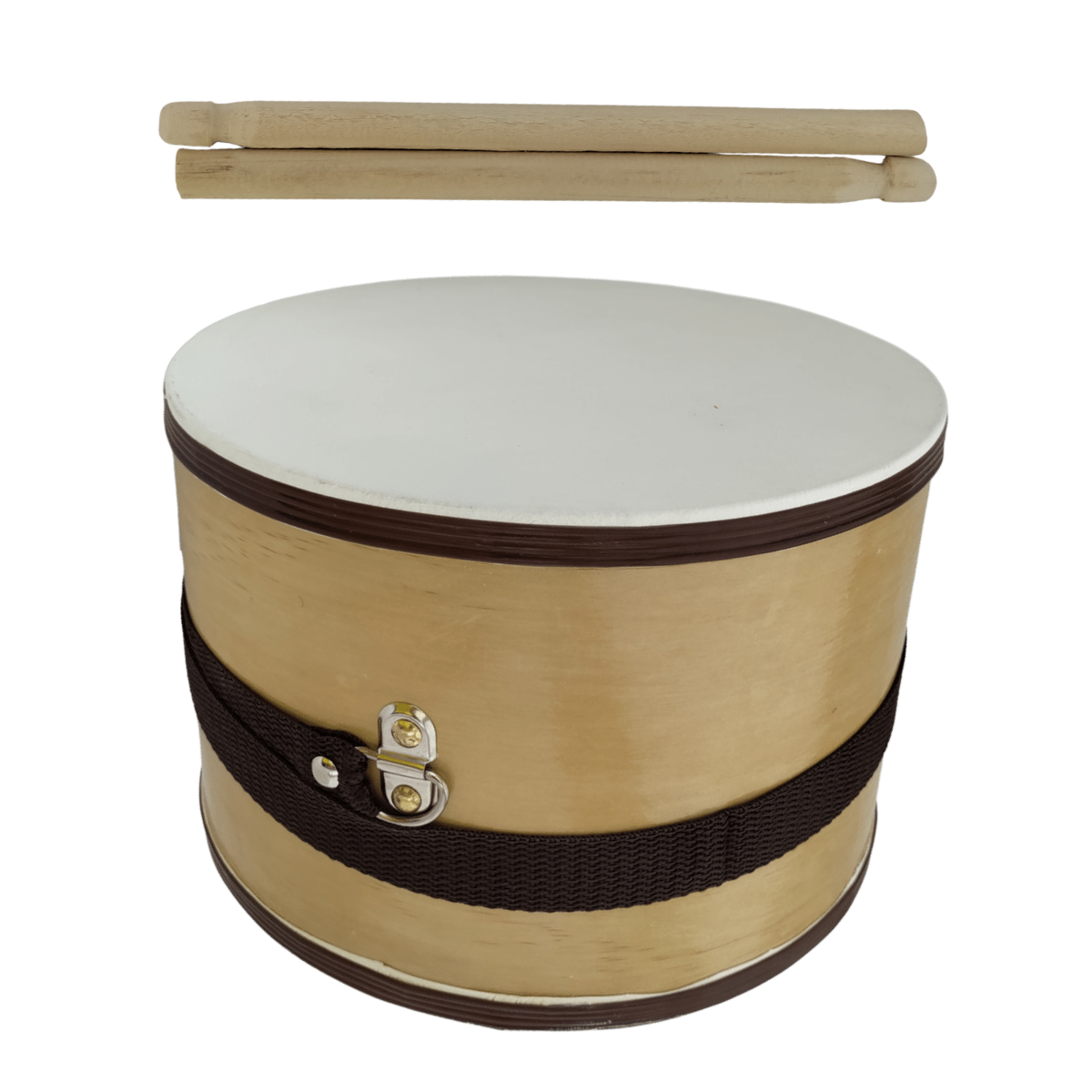 Instrumento Musical Tambor Didáctico Jumbo #10: Madera, Piel y Sonido.
