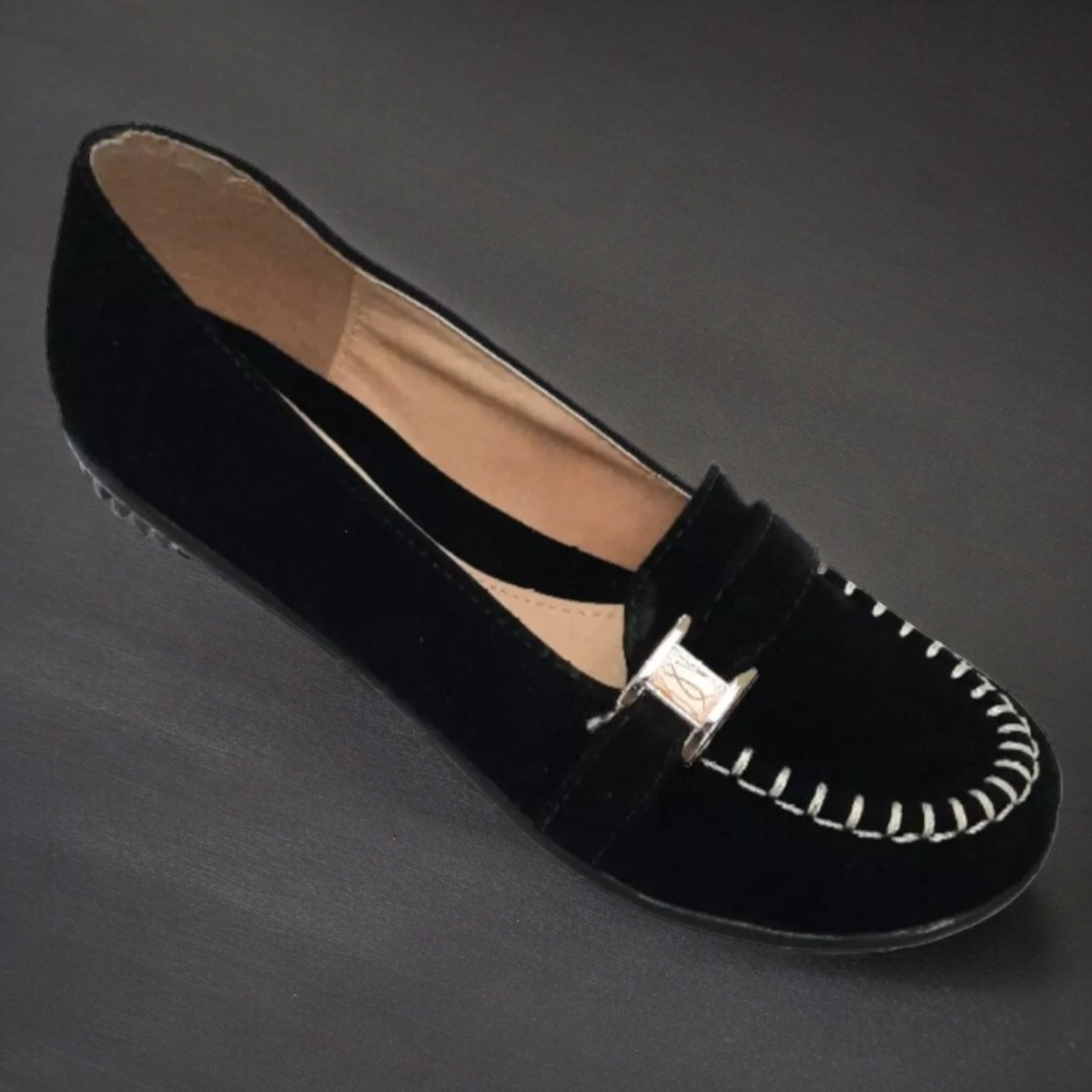 Zapato Para Dama Negro Juvenil Ligero Cómodo Confort LAS CUATAS.