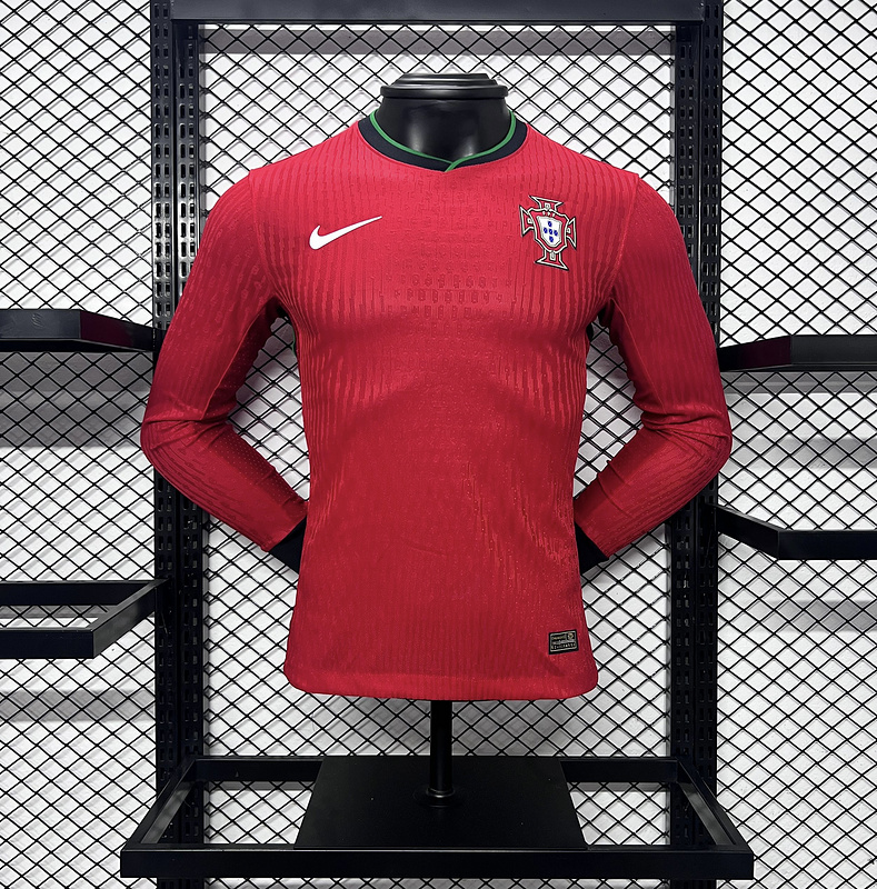 Nuevo! Jersey Portugal 2024/2025 Manga Larga Titular Local Roja Talla M.