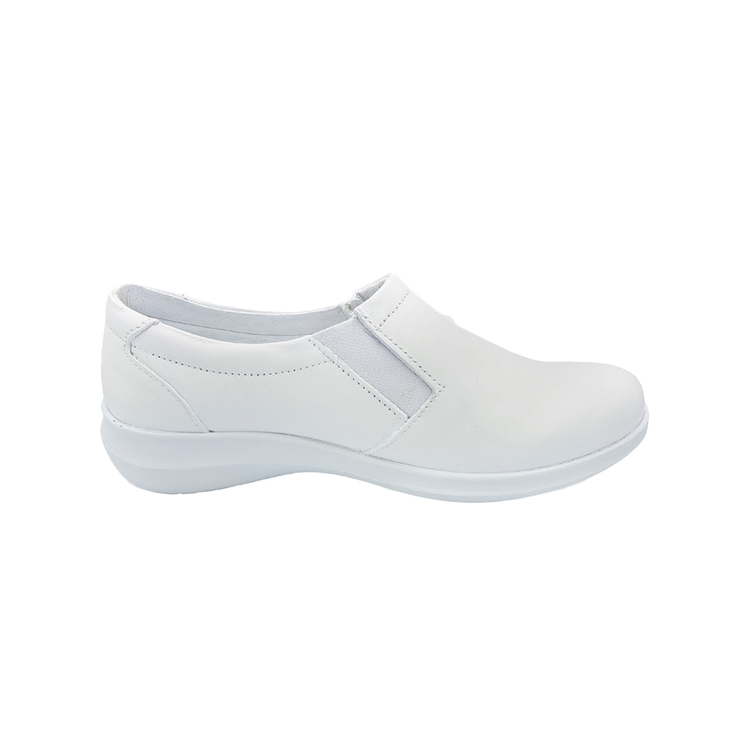 Zapato De Piel Blanco Mujer 20 horas