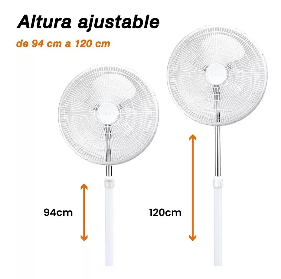 Ventilador De Pedestal Mytek De 16 Pulgadas.