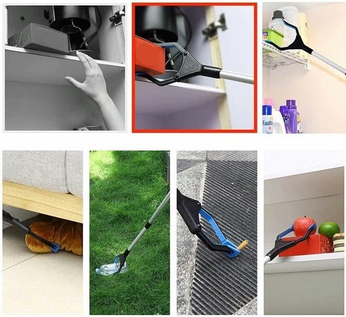 Recogedor De Basura Plegable Con Bastón Herramienta Agarra