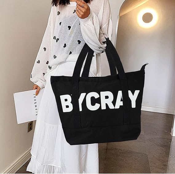 A 【Gran Capacidad】 Bolsas de Lona para Mujer,Bolsa Grande para Mujer,Bolsas de Mujer Grande,50X35X35cm,Fuerte y Resistente,Resistente a La Suciedad, Para Escuela, Viajes, Oficina.