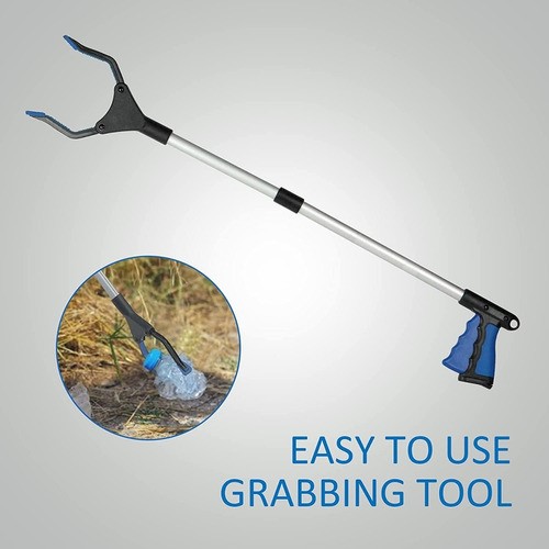 Recogedor De Basura Plegable Con Bastón Herramienta Agarra