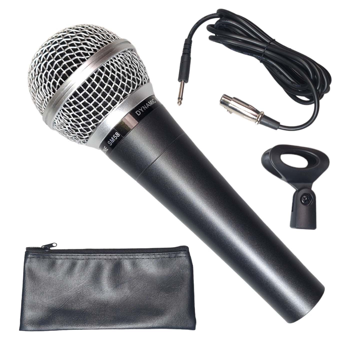 Micrófono Profesional Sm58 Ideal Para Voces Y Coros Dinámico Cardioide.