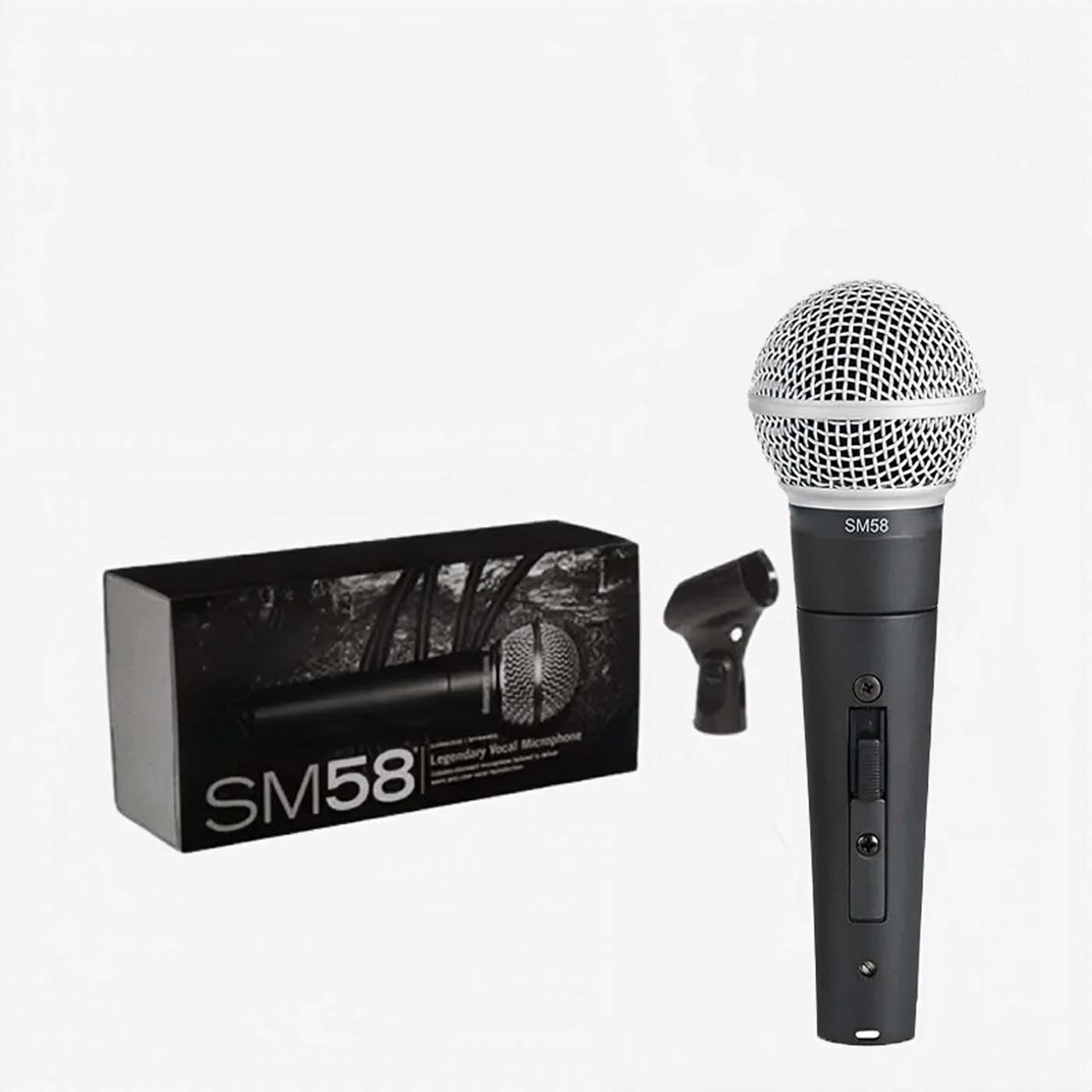 Micrófono Profesional Sm58 Ideal Para Voces Y Coros Dinámico Cardioide.