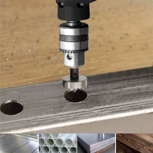 Sierras Corta Circulo Metal 16-53mm Hss Acero Inox 13 Brocas 