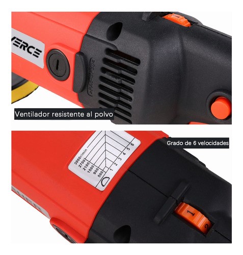Pulidora Y Lijadora Para Autos Atverce 6 Velocidades 1400w