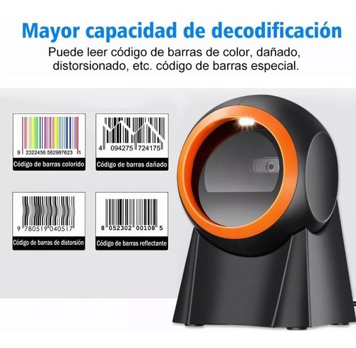 Lector Código Barras Omnidireccional 1d/2d/qr Usb Scanner