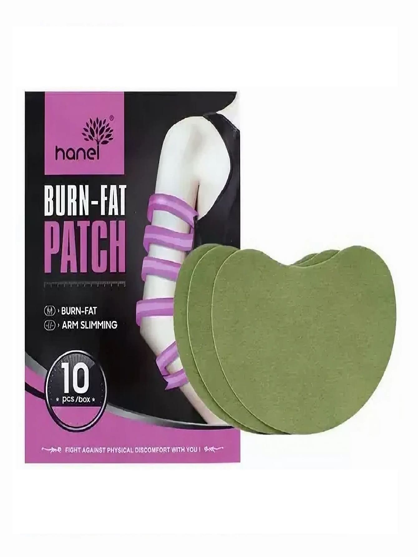 Parche Activo Adelgaza Brazos Y Quema Grasa Slim Body, Parche para quemar grasa, 10 piezas.