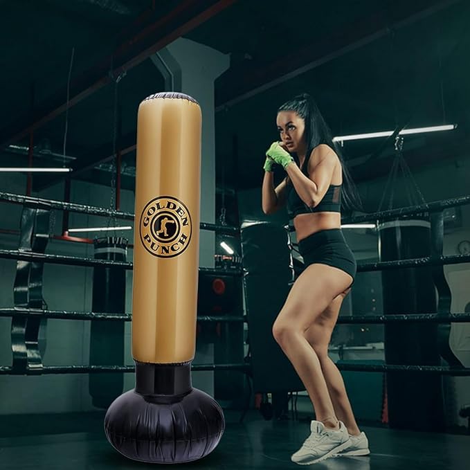 A Uzelia Columnas Inflables de Boxeo para Ninos y Adultos Equipo de Entrenamiento de Boxeo con