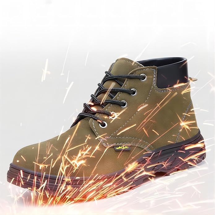 CHEHILL Tenis de Seguridad para Hombre, Zapatos de Seguridad Industrial Ligero Zapatillas Trabajo con Punta de Acero Calzado de Seguridad Transpirable Antideslizante.