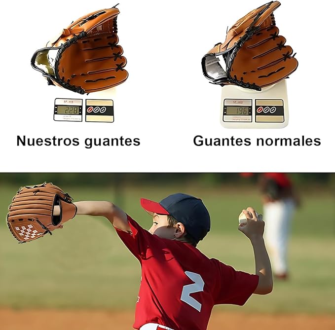 A Juego de Pelota de Béisbol, Bate de Béisbol + Guante + Béisbol, Baseball Bat Clásico Kit Béisbol de Entrenamiento Deporte Bate de Béisbol para Jóvenes Niños Adolescentes Adulto 32.6Pulgada.